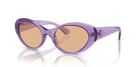 Versace Woman Sunglasses Black Frame, Dark Grey Lenses, 53MM in Saudi Arabia