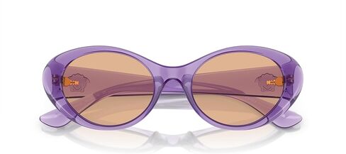 Versace Woman Sunglasses Black Frame, Dark Grey Lenses, 53MM in Saudi Arabia