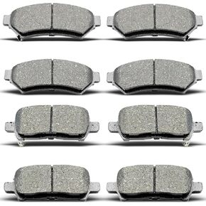 D999 D1075 8pcs Front Rear Ceramic Brake Pads Sets Fit For 2005-2009 For Buick Allure,2005-2009 For Buick Lacrosse,2004-2008 For Pontiac Grand Prix in Saudi Arabia