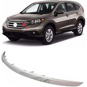 Front Upper Grille Grill Molding Trim Plastic Chrome Compatible With 2012-2014 HONDA CR-V EX EX-L LX Touring, OE Replace for HO1217107 71122T0GA01 (12-14) in Saudi Arabia