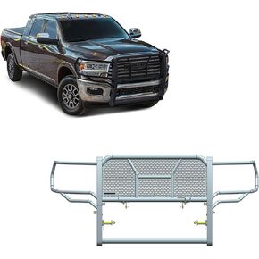 Black Horse RUGGED Heavy Duty Grille Brush Bumper Guard Modular Black Compatible with 2019-2024 Ram 2500|2019-2024 Ram 3500-RU-DORA20-B in Saudi Arabia
