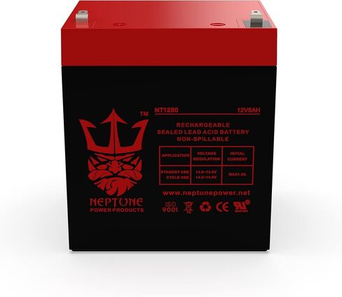 Neptune 12V 5AH NT-1250 SLA قابلة لإعادة الشحن بطارية حمض الرصاص المختومة in Saudi Arabia