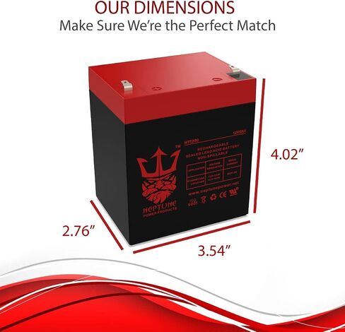Neptune 12V 5AH NT-1250 SLA قابلة لإعادة الشحن بطارية حمض الرصاص المختومة in Saudi Arabia