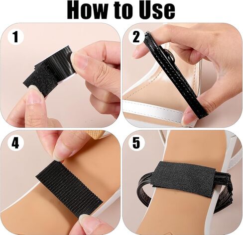 2 Pairs Shoe Straps for Heels With 4 Magical Fasteners, PU Leather Heel Straps for High Heels, High Shoe Strap Extender for Loose Shoes Strap Extender Replacement With Adjustable Buckle (Matte, Suede) in Kuwait