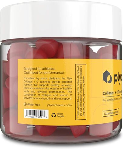 Plyo Collagen + C | لصحة المفاصل وقوة العضلات | NSF Sport معتمد | 90 العد | الخالية من الغلوتين | صنع في الولايات المتحدة in Saudi Arabia