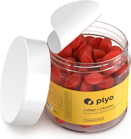 Plyo Collagen + C | لصحة المفاصل وقوة العضلات | NSF Sport معتمد | 90 العد | الخالية من الغلوتين | صنع في الولايات المتحدة in Saudi Arabia