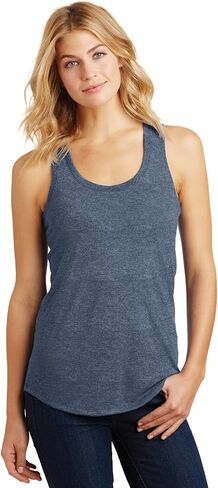 District Made Ladies Perfect Tri Racerback Tank. DM138L in Kuwait