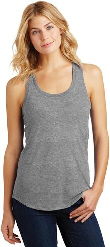 District Made Ladies Perfect Tri Racerback Tank. DM138L in Kuwait