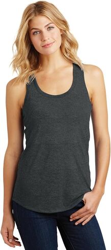District Made Ladies Perfect Tri Racerback Tank. DM138L in Kuwait