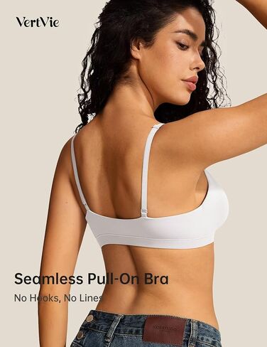 Vertvie Womens Wireless Bralette Bralette Blunge غير ملحق حمالات الصدر غير الملحومة لا underwire مثير مريحة غير متكافئة صدرية اليومية in Kuwait