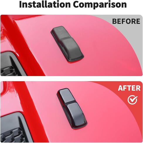 JWWY Hood Latches Decor Hood Hinge Cover Trim Fit for 2018-2024+ Jeep Wrangler JL JLU Sports Sahara Freedom Rubicon Unlimited Gladiator JT Exterior Accessories 4pcs Orange in Kuwait