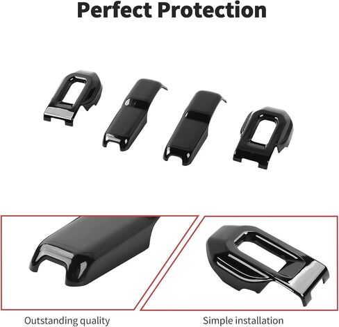 JWWY Hood Latches Decor Hood Hinge Cover Trim Fit for 2018-2024+ Jeep Wrangler JL JLU Sports Sahara Freedom Rubicon Unlimited Gladiator JT Exterior Accessories 4pcs Orange in Kuwait