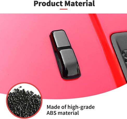 JWWY Hood Latches Decor Hood Hinge Cover Trim Fit for 2018-2024+ Jeep Wrangler JL JLU Sports Sahara Freedom Rubicon Unlimited Gladiator JT Exterior Accessories 4pcs Orange in Kuwait