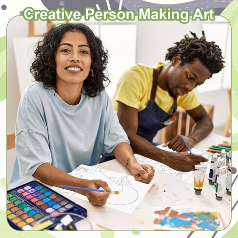 Pre Drawn Canvas, 9 PCS Forest Aurora Pre Printed Canvas Papers Scenery Pre Drawing Canvas DIY Ready to Paint Set with 4 Brushes Arts Drawing Gifts in Kuwait