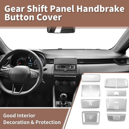 مجموعة من 9 تروس تحول لوحة التبديل الزر إلكترونية بفرامنة اليد ل Honda Accord 18-22 Hybrid Car Interior Trim Plusy Files Silver in Saudi Arabia