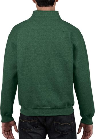 Gildan mens Fleece Quarter-Zip Cadet Collar Sweatshirt, Style G18800, Blackberry, Large in Saudi Arabia
