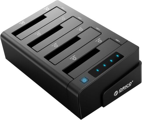 ORICO USB 3.0 Hard Drive Docking Station Aluminum 5 Bay Hard Drive Cloner/Duplicate USB 3.2 Gen 1 for 2.5''/3.5'' SSD HDD Up to 20TB-6656C3 in Saudi Arabia