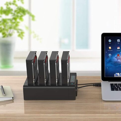 ORICO USB 3.0 Hard Drive Docking Station Aluminum 5 Bay Hard Drive Cloner/Duplicate USB 3.2 Gen 1 for 2.5''/3.5'' SSD HDD Up to 20TB-6656C3 in Saudi Arabia