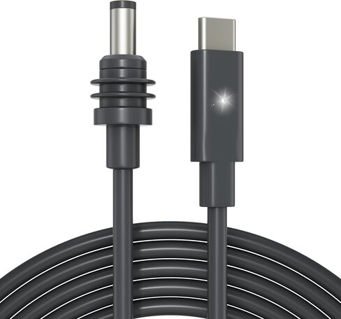 كابل طاقة Starlink Mini مباشرة إلى USB-C 6.5FT/2M، 100W DC ذكر إلى Type-C ذكر مقاوم للماء متوافق مع بنك الطاقة 65W+ مصدر PD in Saudi Arabia