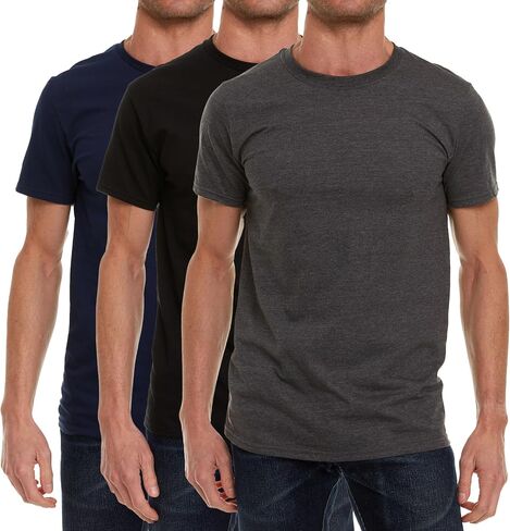 SOCKS'NBULK 120 Pack Mens Cotton Crew Neck Short Sleeve T-Shirts Mix Colors Bulk Wholesale Tshirts Case in Saudi Arabia