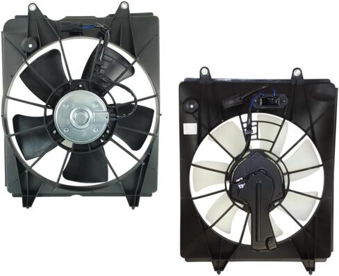 Karparts360 لـ Honda CR-V 2010 2011 سائق مشجعي التبريد وجانب الركاب | زوج | المبرد و A/C مروحة المكثف | استبدال HO3115155 ، HO3115161 ، HO3120107 | 19015R5AA01-PFM ، 38616RB0003-PFM in Saudi Arabia