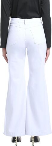 Women's Bell Bottom Jeans High Waisted Stretchy Curvy Flare Denim Pants in Kuwait