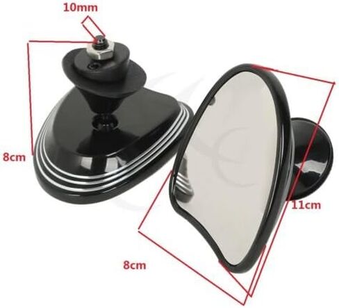 TCMT 10mm Inner Fairing Rear Side Mirrors Fit For Harley Touring Street Glide Ultra Limited Tri Glide 2014-2023 Electra Glide 2014-2022 CVO Limited 2014-2020 in Saudi Arabia
