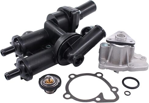 مضخة مياه محرك Newyall ومجموعة ترموستات لـ Chrysler 200 2011-2014 ، Sebring 2007-2010 ، Jeep Compass/Patriot 2007-2017 ، Dodge Avenger 2008-2014 ، Caliber 2007-2012 ، Journey 2009-2020 in Saudi Arabia