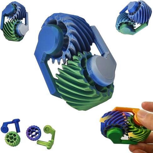 Metal Fidget Spinners Toys for Adults & Teens Figet Bike Chain Pain Stim Fidgets Toy for Teens ADHD Cool Gadgets Anxiety Relief Stress Tool Sensory Spiky Toy for Autism Desk Offices Gift（Colorfull） in Kuwait