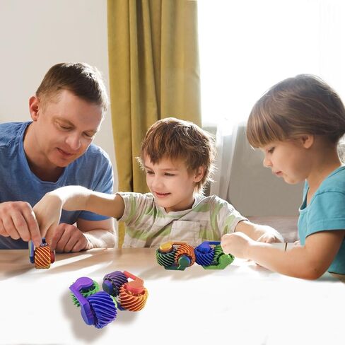 Metal Fidget Spinners Toys for Adults & Teens Figet Bike Chain Pain Stim Fidgets Toy for Teens ADHD Cool Gadgets Anxiety Relief Stress Tool Sensory Spiky Toy for Autism Desk Offices Gift（Colorfull） in Kuwait