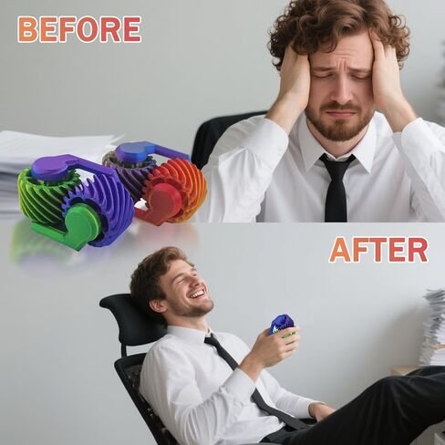 Metal Fidget Spinners Toys for Adults & Teens Figet Bike Chain Pain Stim Fidgets Toy for Teens ADHD Cool Gadgets Anxiety Relief Stress Tool Sensory Spiky Toy for Autism Desk Offices Gift（Colorfull） in Kuwait