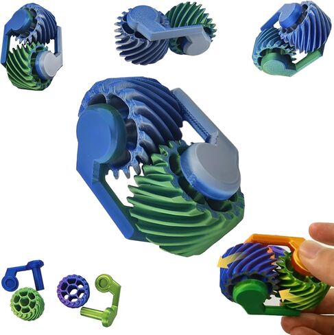 Metal Fidget Spinners Toys for Adults & Teens Figet Bike Chain Pain Stim Fidgets Toy for Teens ADHD Cool Gadgets Anxiety Relief Stress Tool Sensory Spiky Toy for Autism Desk Offices Gift（Colorfull） in Kuwait