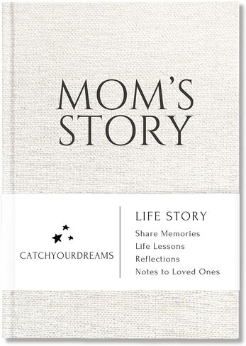 مجلة قصة الجدة Catchyourdreams (غلاف الكتان) - تذكار للعائلة مع + 250 مطالبة بمشاركة قصة حياتها وذكرياتها in Kuwait