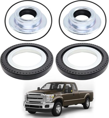 6Pcs 2017426 Front Axle Vacuum Knuckle Seal & Hub O-Ring & Dust Seals Kit Fit for 2005-2019 Ford Super Duty F250 F350 F450 F550 Dana Super 60 Replaces 2014835 54983 in Saudi Arabia