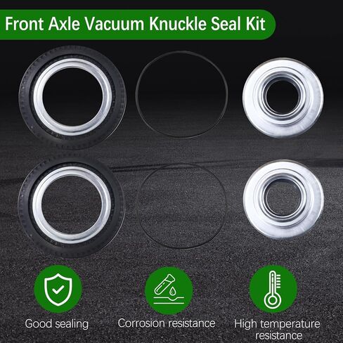 6Pcs 2017426 Front Axle Vacuum Knuckle Seal & Hub O-Ring & Dust Seals Kit Fit for 2005-2019 Ford Super Duty F250 F350 F450 F550 Dana Super 60 Replaces 2014835 54983 in Saudi Arabia