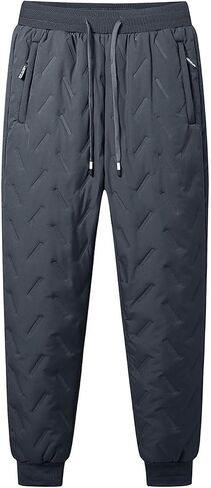 ZGZZ7 Men's Winter Thicken Sherpa Fleece Lining Sweatpant Outdoor Thermal Jogger Fleece Pants in Saudi Arabia