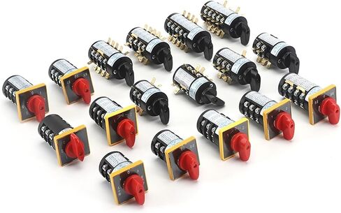 HZ5B-10/D1050.4 10A On-Off-On Three Position Four Pole Silver Contact Rotary Cam Combination Universal Changeover Switch in Saudi Arabia