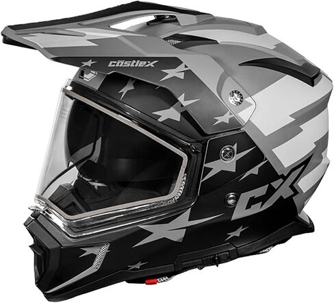 Castle X CX200 Dual Sport Snow Helmet (Matte Black - Large) in Saudi Arabia