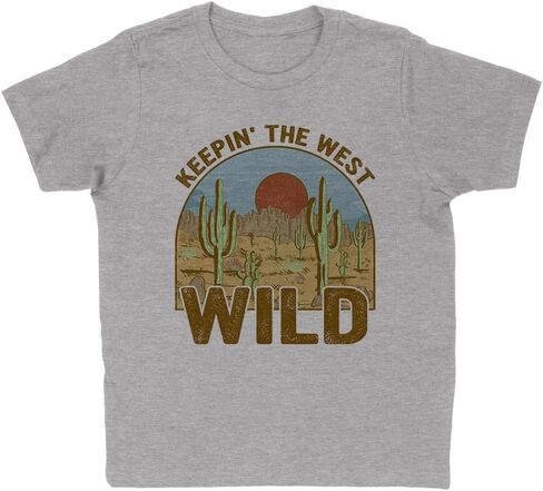 Keepin 'The West Wild Kids T-Shirt Youth in Saudi Arabia