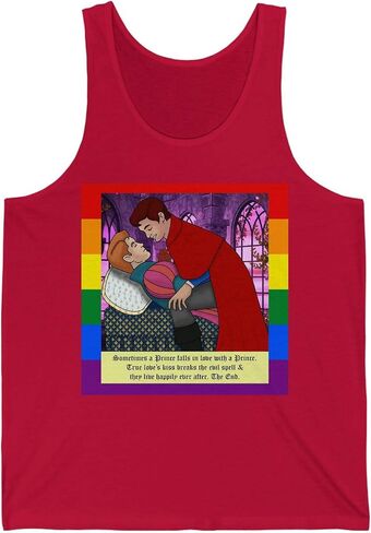 A Prince Loves A Prince Fairy Tale Adult Unisex Tank Top True Royal L in Saudi Arabia