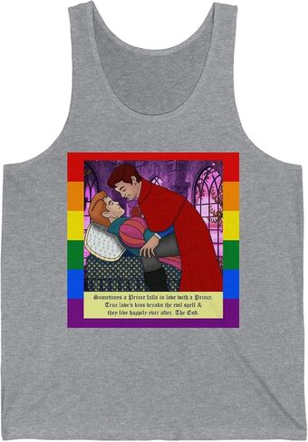 A Prince Loves A Prince Fairy Tale Adult Unisex Tank Top True Royal L in Saudi Arabia