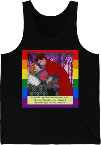 A Prince Loves A Prince Fairy Tale Adult Unisex Tank Top True Royal L in Saudi Arabia