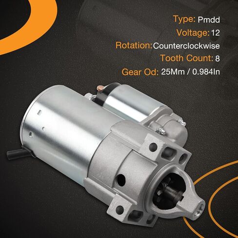 Starter Motor Compatible with Delco, Generac 0D9708, 0E3342 GTV990, Cub Cadet M72-GN Tank Generac, Electrical Starter Motor, Replace 10455515, 0C3017 in Saudi Arabia