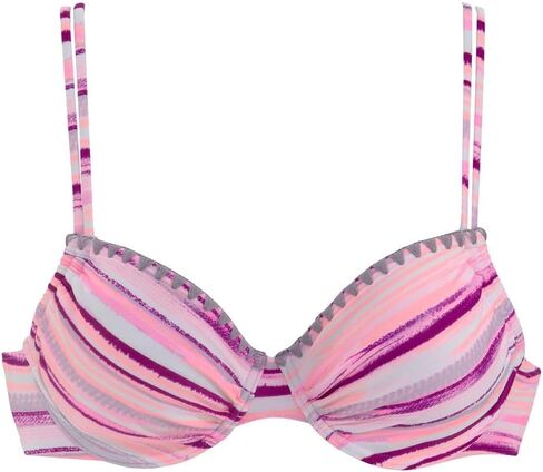 LASCANA Women's Printed Crochet Underwire Bikini Top in Saudi Arabia