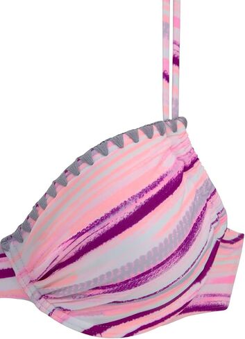 LASCANA Women's Printed Crochet Underwire Bikini Top in Saudi Arabia