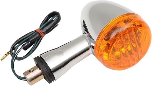 Turn Signal Front Left Amber Chrome White for Suzuki for Intruder 1400/1500 2004 Incandescent-Bulb Type 1-Number of Bulbs Each-Units 12 V-Volts 25-3232 211-4642 in Kuwait