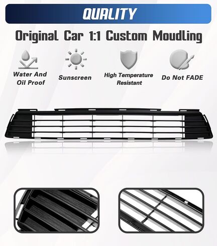 Front Bumper Lower Grille Compatible with Corolla 2011 2012 2013, Grill Assembly Direct Replacement Parts 5311202280 TO1036125 in Kuwait