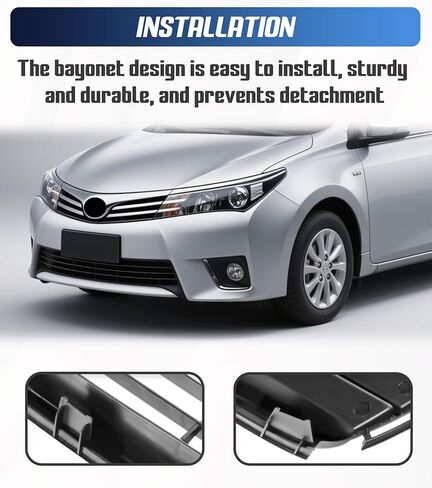 Front Bumper Lower Grille Compatible with Corolla 2011 2012 2013, Grill Assembly Direct Replacement Parts 5311202280 TO1036125 in Kuwait