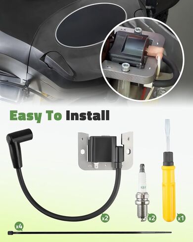 24 584 176-S Ignition Coil Module و Spark Slop Fit لـ Kohler CH742 XT675 XT775 CV682 CV742 Command Pro Twin CV Engine 18.6KW 747CC 6.75 HP 22.5 HP 25 HP 25 HP 25 HP 25 HP in Saudi Arabia