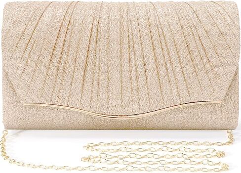 Glitter Clutch Purse for Women, Chain Crossbody Bag with Satin Sequin, Shoulder Purses Handbags for Wedding Party in Saudi Arabia